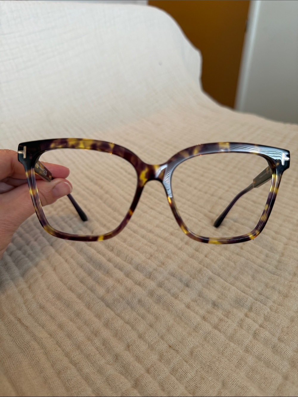 Tom Ford Tortoise & Purple Eyeglasses FRAMES ONLY TF5892-B 055 56.16 140 *0